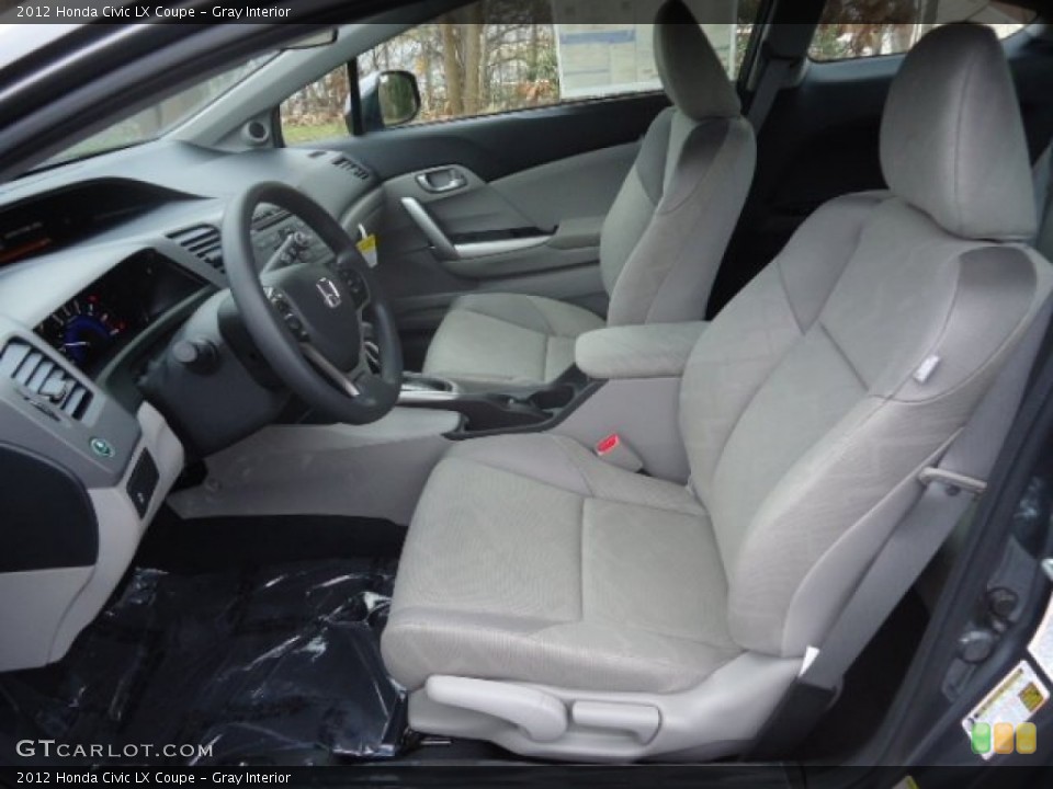 Gray Interior Photo for the 2012 Honda Civic LX Coupe #59110022