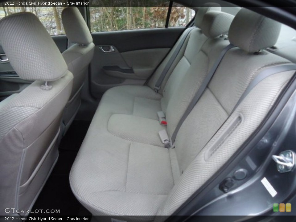 Gray Interior Photo for the 2012 Honda Civic Hybrid Sedan #59110256