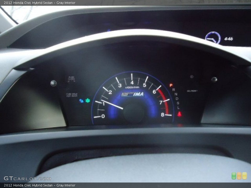 Gray Interior Gauges for the 2012 Honda Civic Hybrid Sedan #59110280