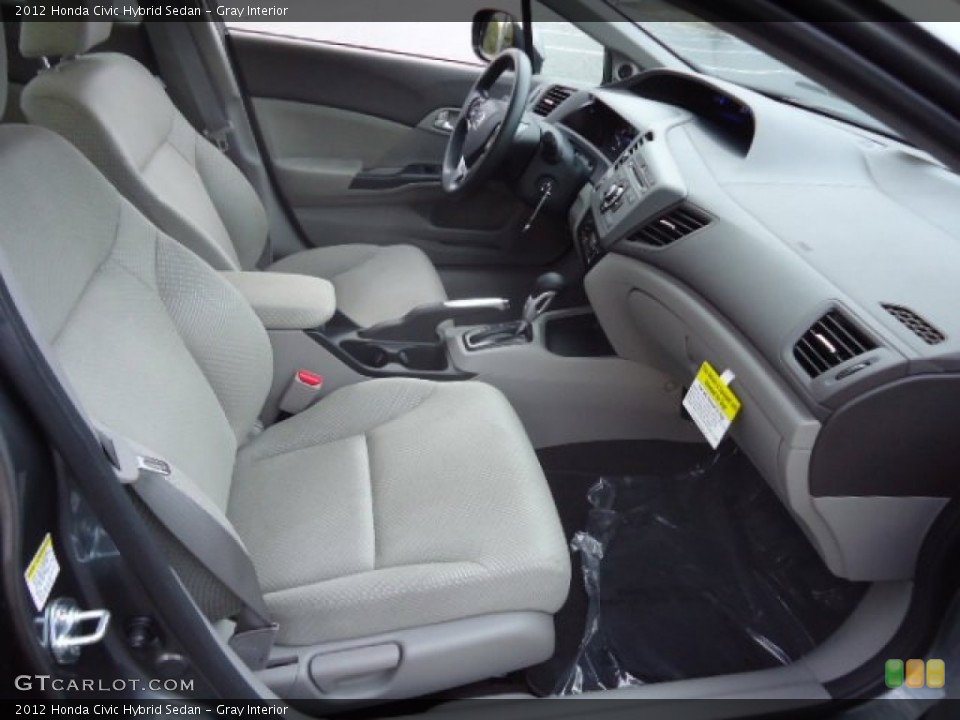 Gray Interior Photo for the 2012 Honda Civic Hybrid Sedan #59110466