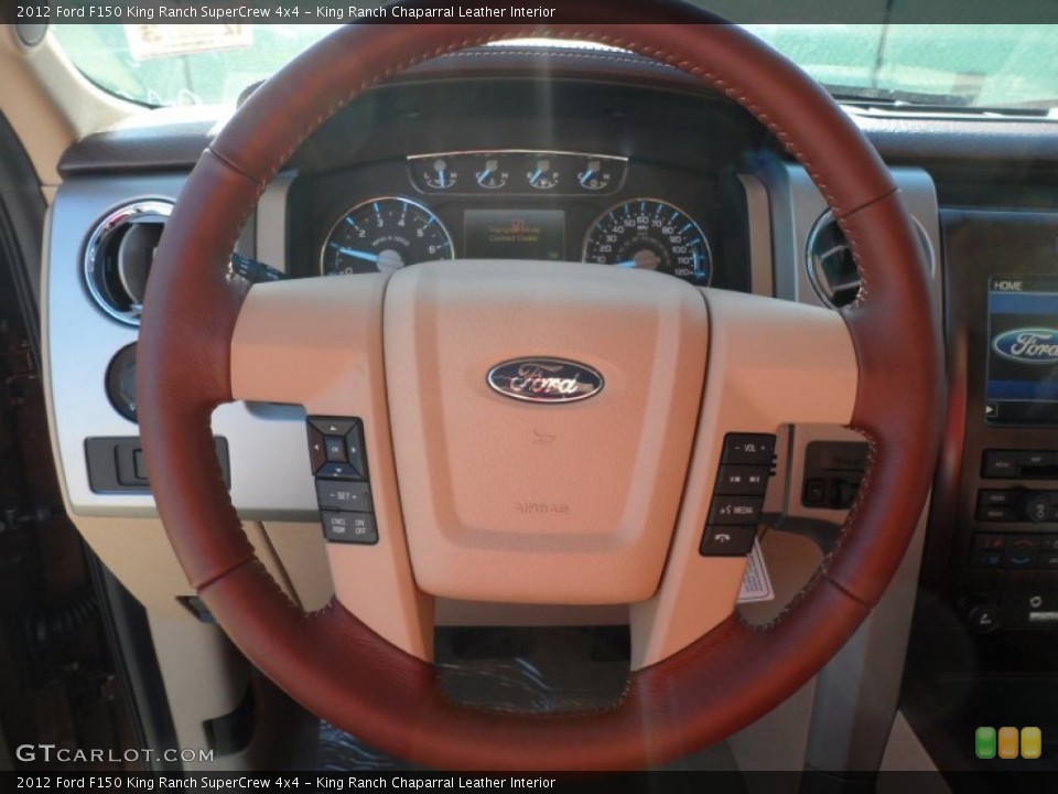 King Ranch Chaparral Leather Interior Steering Wheel for the 2012 Ford F150 King Ranch SuperCrew 4x4 #59110877