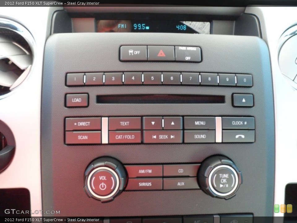 Steel Gray Interior Controls for the 2012 Ford F150 XLT SuperCrew #59112404