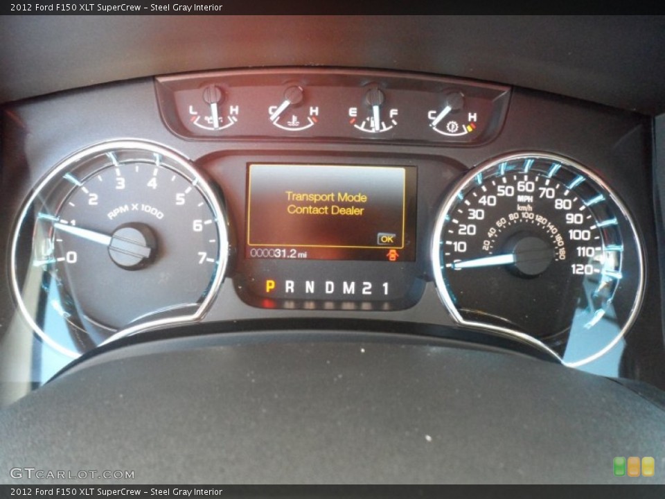 Steel Gray Interior Gauges for the 2012 Ford F150 XLT SuperCrew #59112428