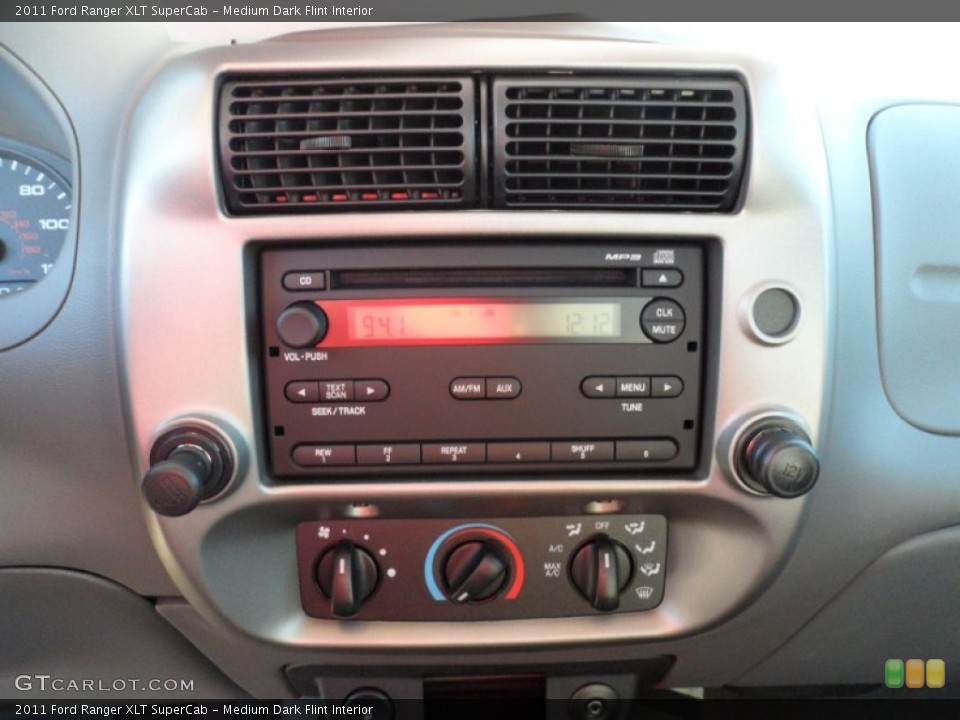 Medium Dark Flint Interior Controls for the 2011 Ford Ranger XLT SuperCab #59113334