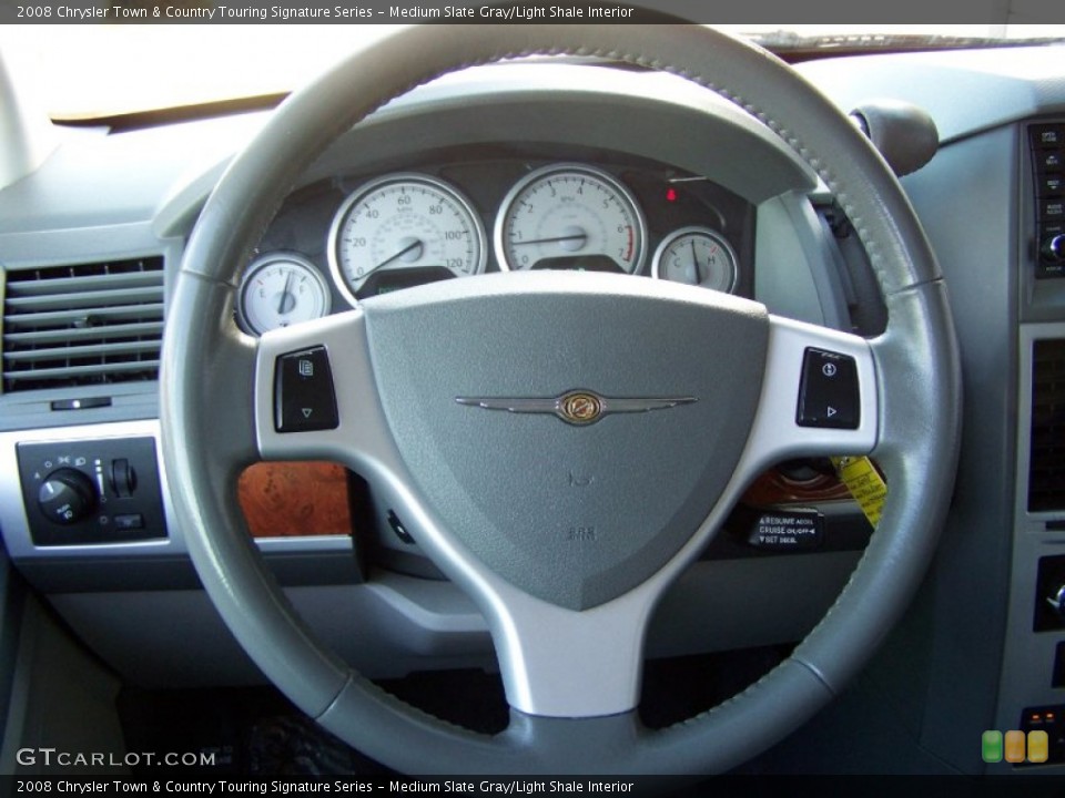 Medium Slate Gray/Light Shale Interior Steering Wheel for the 2008 Chrysler Town & Country Touring Signature Series #59113337