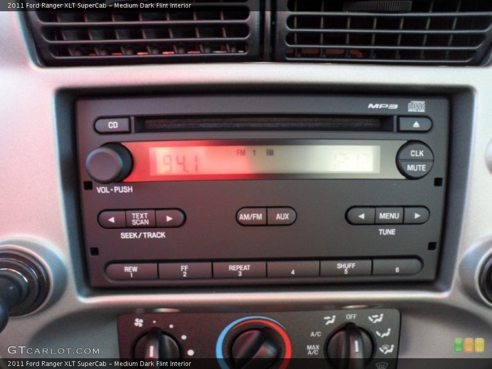 Medium Dark Flint Interior Audio System for the 2011 Ford Ranger XLT SuperCab #59113340