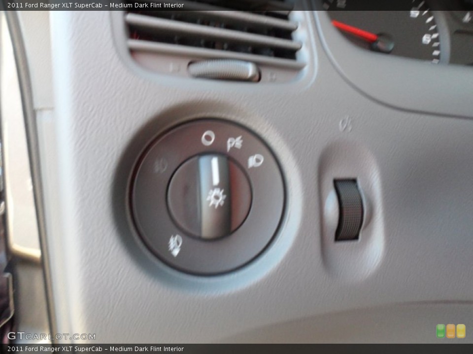 Medium Dark Flint Interior Controls for the 2011 Ford Ranger XLT SuperCab #59113355