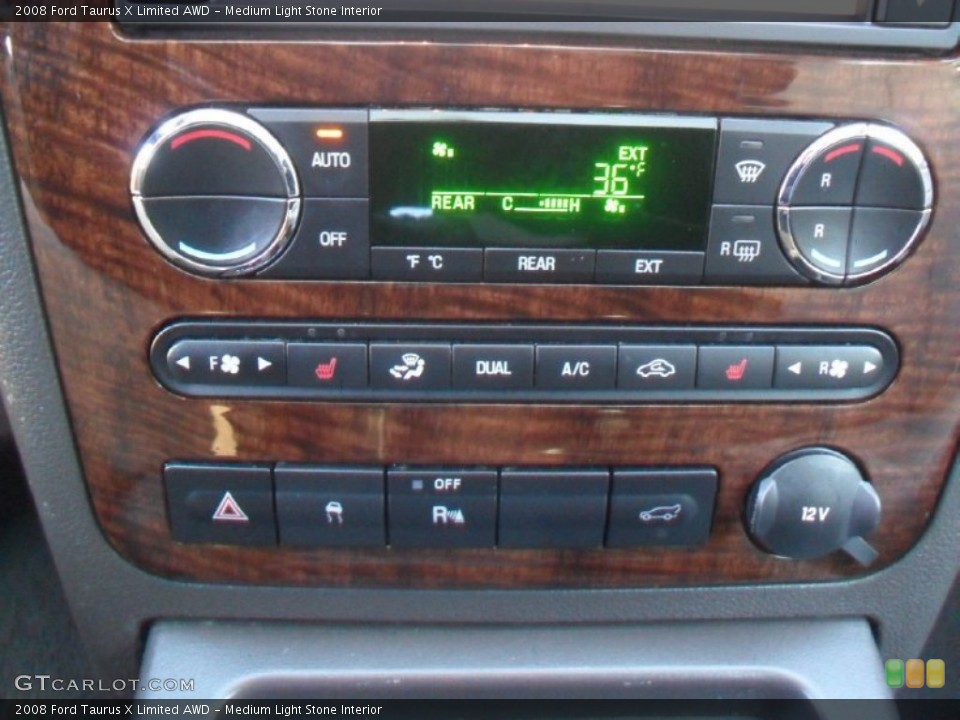 Medium Light Stone Interior Controls for the 2008 Ford Taurus X Limited AWD #59115434