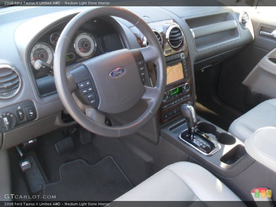 Medium Light Stone Interior Prime Interior for the 2008 Ford Taurus X Limited AWD #59115530
