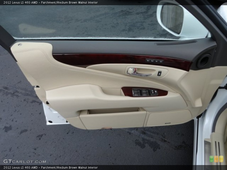 Parchment/Medium Brown Walnut Interior Door Panel for the 2012 Lexus LS 460 AWD #59116228