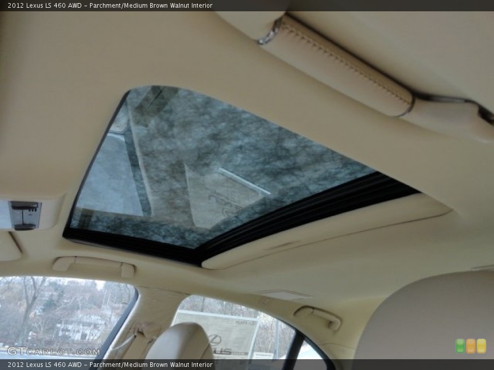 Parchment/Medium Brown Walnut Interior Sunroof for the 2012 Lexus LS 460 AWD #59116233