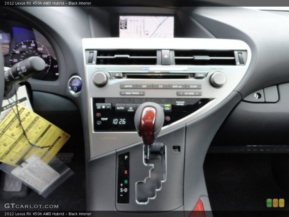Black Interior Transmission for the 2012 Lexus RX 450h AWD Hybrid #59116487