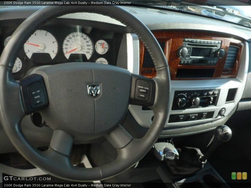 Medium Slate Gray Interior Steering Wheel for the 2006 Dodge Ram 3500 Laramie Mega Cab 4x4 Dually #59119739