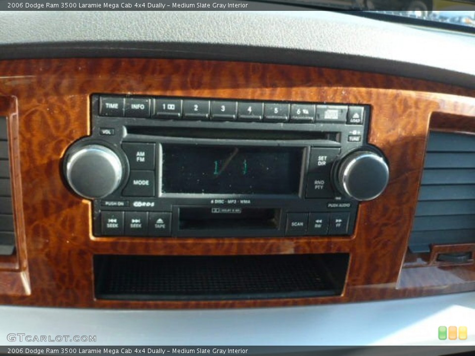 Medium Slate Gray Interior Audio System for the 2006 Dodge Ram 3500 Laramie Mega Cab 4x4 Dually #59119977