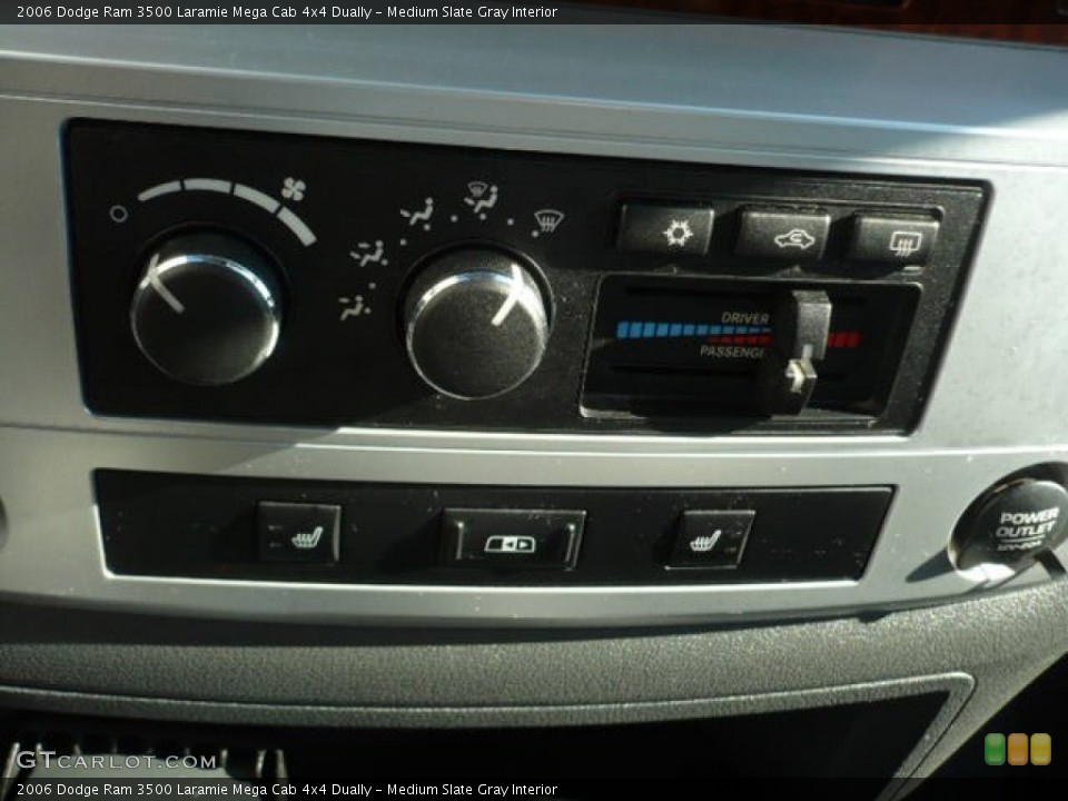 Medium Slate Gray Interior Controls for the 2006 Dodge Ram 3500 Laramie Mega Cab 4x4 Dually #59119989