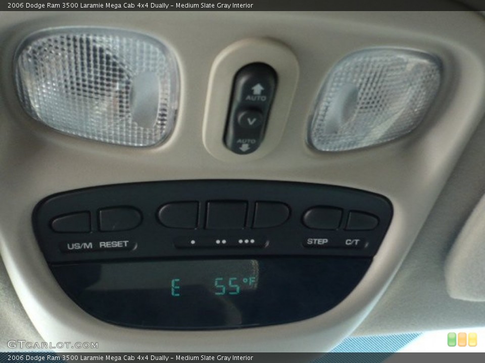 Medium Slate Gray Interior Controls for the 2006 Dodge Ram 3500 Laramie Mega Cab 4x4 Dually #59120046