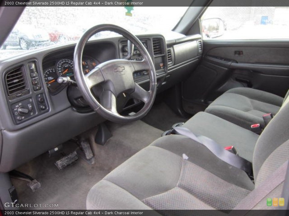 Dark Charcoal Interior Prime Interior for the 2003 Chevrolet Silverado 2500HD LS Regular Cab 4x4 #59120957