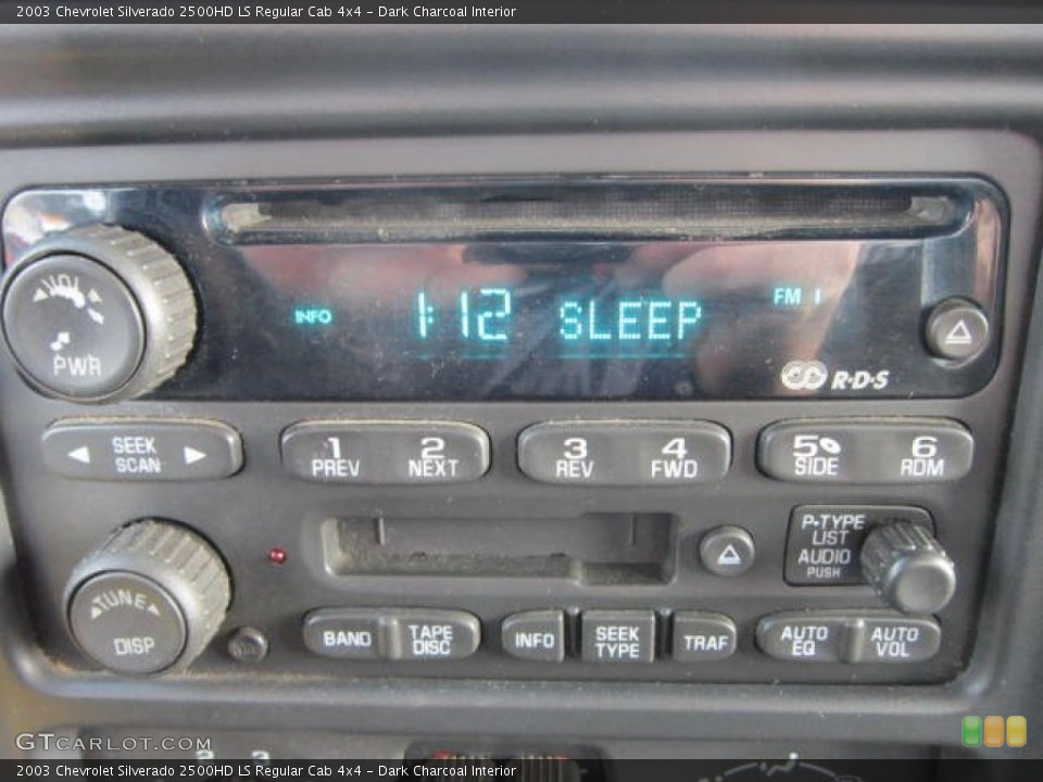 Dark Charcoal Interior Audio System for the 2003 Chevrolet Silverado 2500HD LS Regular Cab 4x4 #59121028