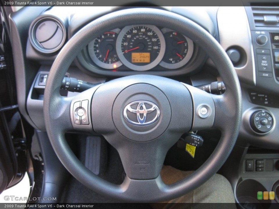 Dark Charcoal Interior Steering Wheel for the 2009 Toyota RAV4 Sport V6 #59123166