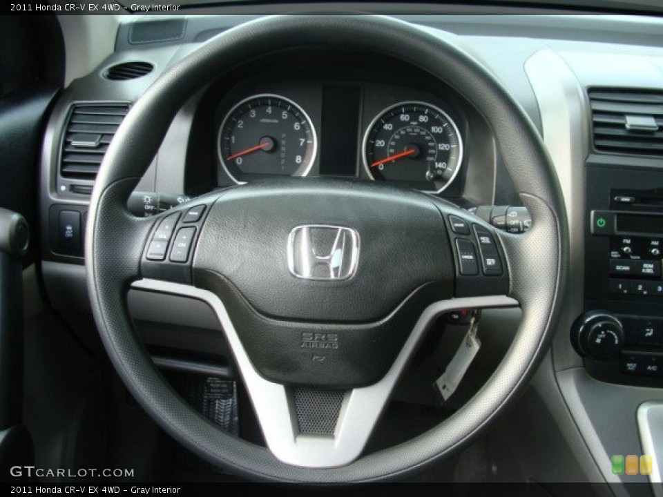 Gray Interior Steering Wheel for the 2011 Honda CR-V EX 4WD #59126159