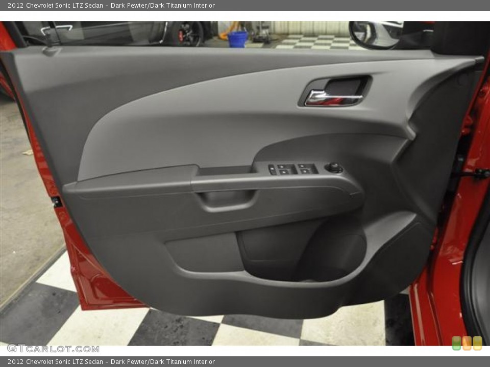 Dark Pewter/Dark Titanium Interior Door Panel for the 2012 Chevrolet Sonic LTZ Sedan #59132168