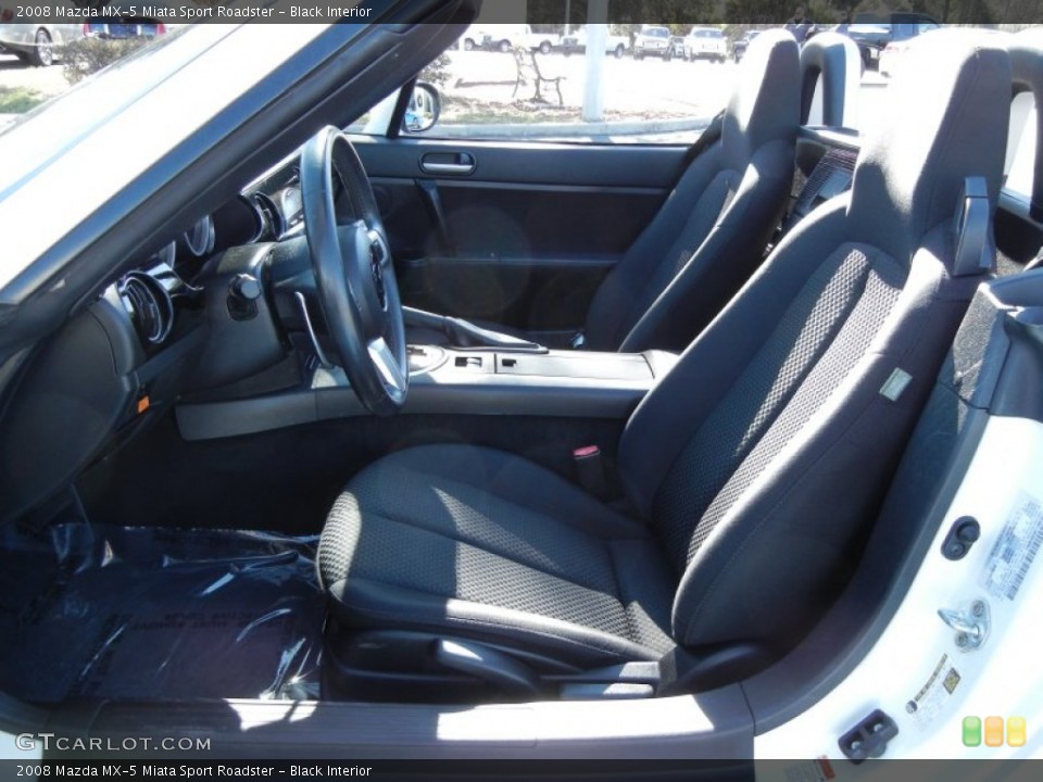 Black Interior Photo for the 2008 Mazda MX-5 Miata Sport Roadster #59132497