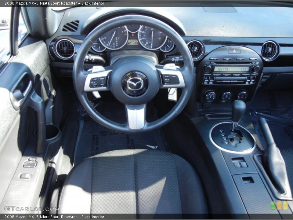Black Interior Dashboard for the 2008 Mazda MX-5 Miata Sport Roadster #59132543