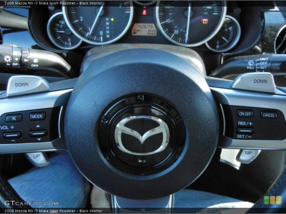 Black Interior Controls for the 2008 Mazda MX-5 Miata Sport Roadster #59132579