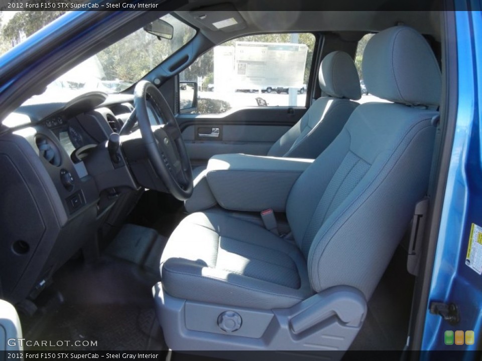 Steel Gray Interior Photo for the 2012 Ford F150 STX SuperCab #59133176