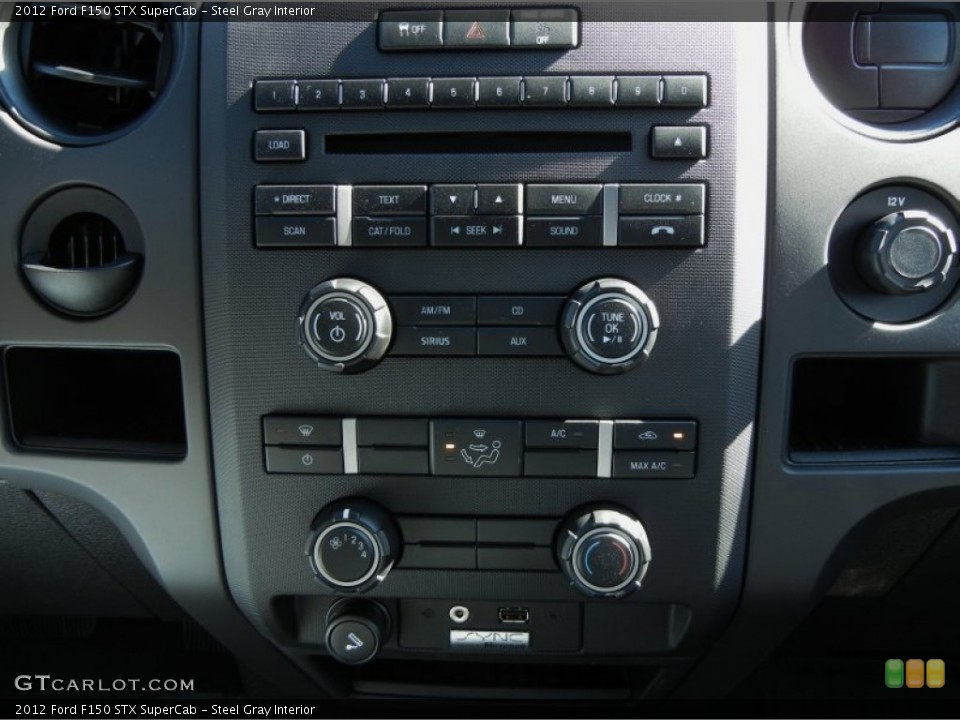 Steel Gray Interior Controls for the 2012 Ford F150 STX SuperCab #59133212