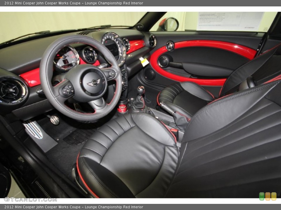 Lounge Championship Red Interior Photo for the 2012 Mini Cooper John Cooper Works Coupe #59135357