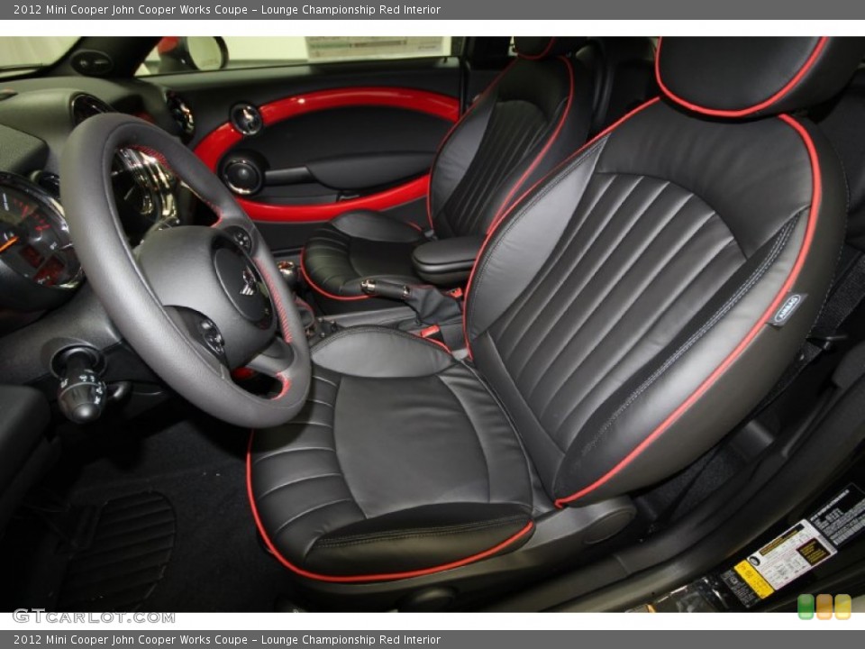 Lounge Championship Red Interior Photo for the 2012 Mini Cooper John Cooper Works Coupe #59135414
