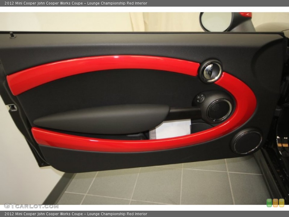 Lounge Championship Red Interior Door Panel for the 2012 Mini Cooper John Cooper Works Coupe #59135423