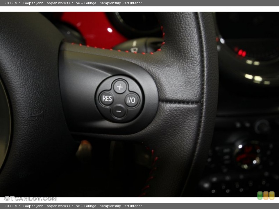 Lounge Championship Red Interior Controls for the 2012 Mini Cooper John Cooper Works Coupe #59135480