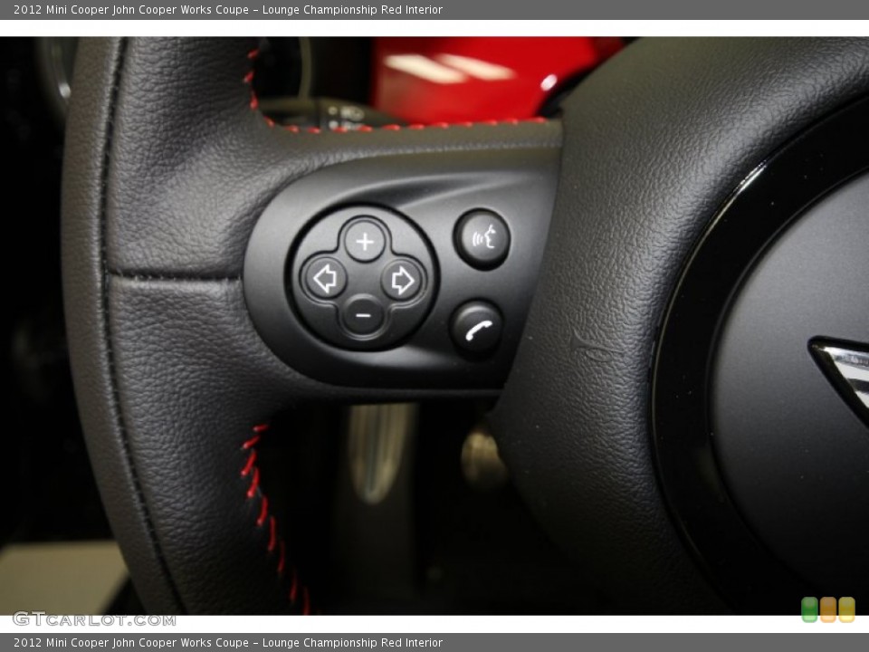 Lounge Championship Red Interior Controls for the 2012 Mini Cooper John Cooper Works Coupe #59135489