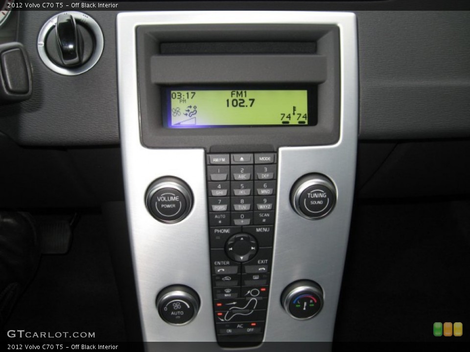 Off Black Interior Controls for the 2012 Volvo C70 T5 #59135885