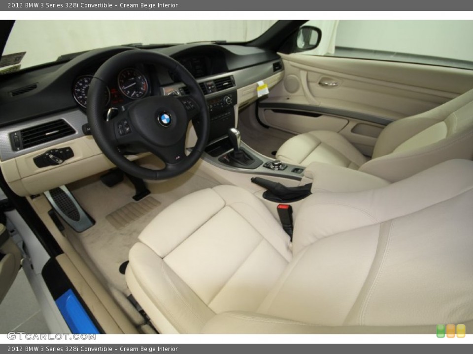 Cream Beige Interior Photo for the 2012 BMW 3 Series 328i Convertible #59135888