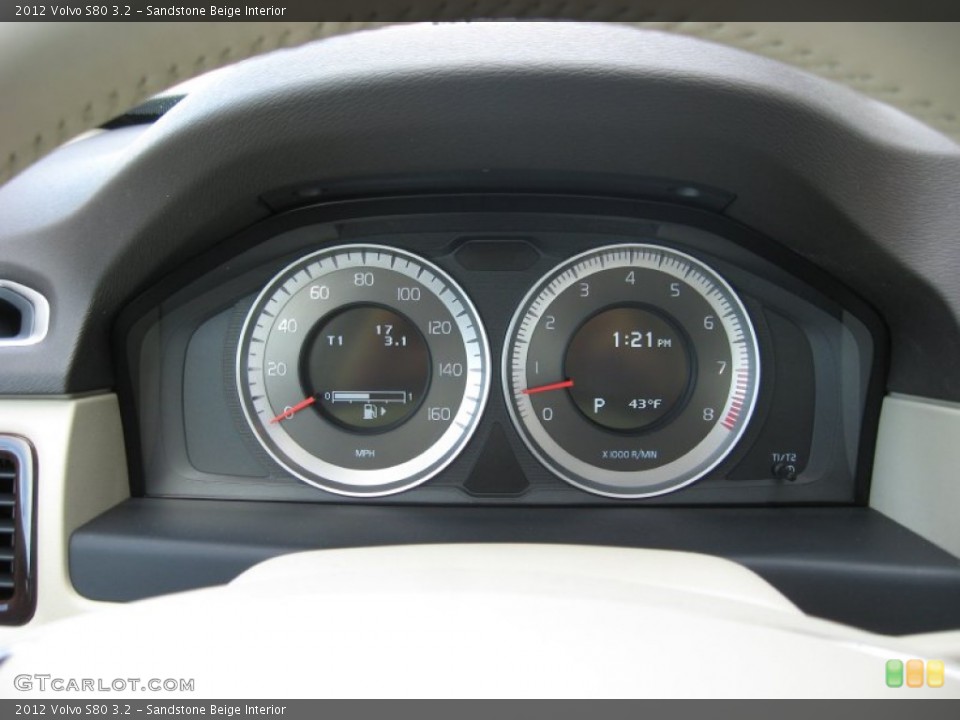 Sandstone Beige Interior Gauges for the 2012 Volvo S80 3.2 #59136152