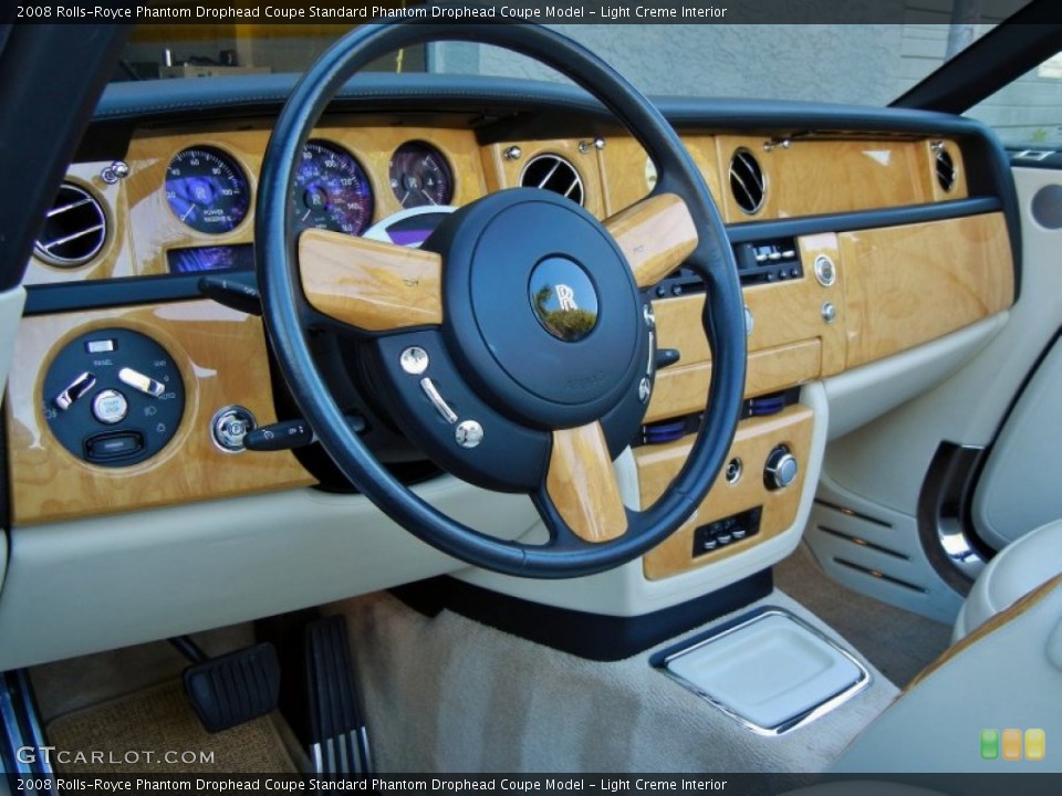 Light Creme Interior Steering Wheel for the 2008 Rolls-Royce Phantom Drophead Coupe  #59136416