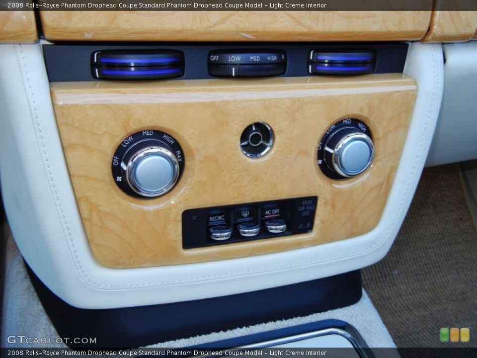 Light Creme Interior Controls for the 2008 Rolls-Royce Phantom Drophead Coupe  #59136488
