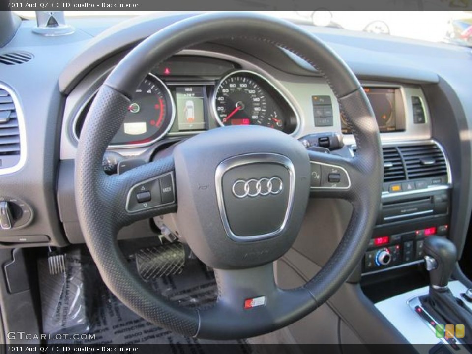 Black Interior Steering Wheel for the 2011 Audi Q7 3.0 TDI quattro #59136910