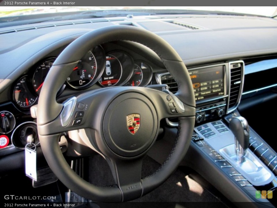 Black Interior Dashboard for the 2012 Porsche Panamera 4 #59137055