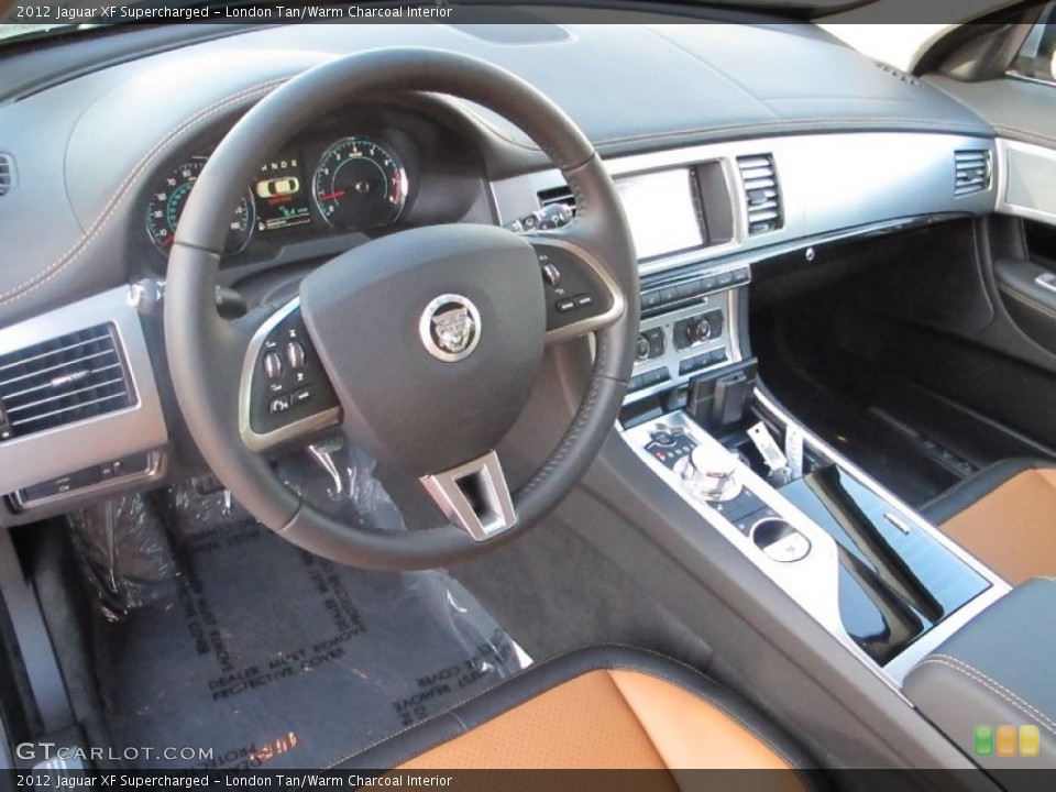 London Tan/Warm Charcoal Interior Dashboard for the 2012 Jaguar XF Supercharged #59137412