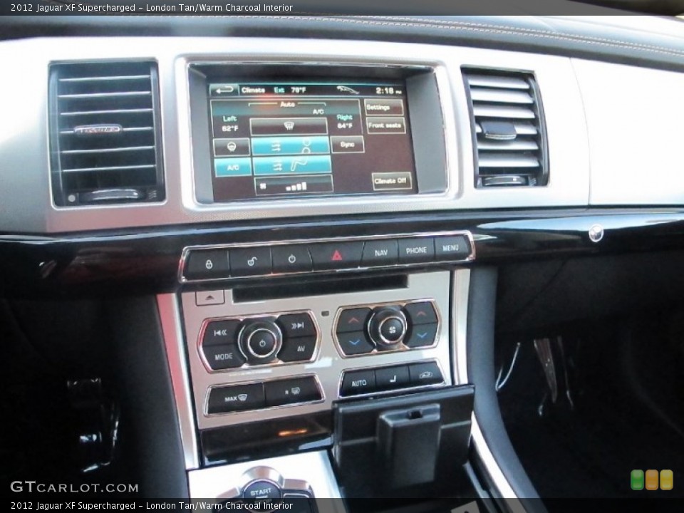 London Tan/Warm Charcoal Interior Controls for the 2012 Jaguar XF Supercharged #59137421