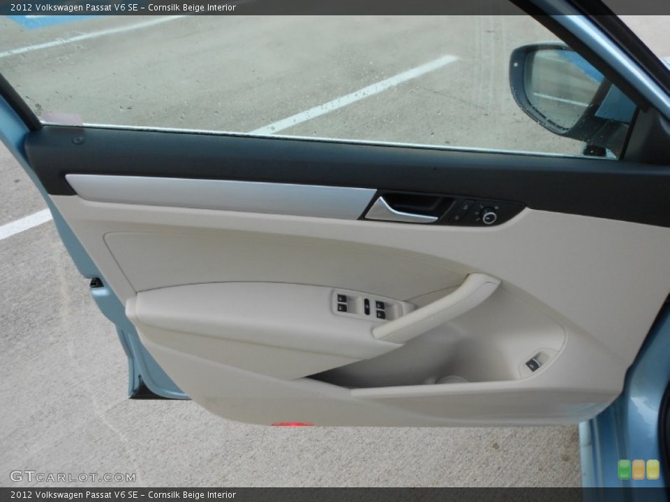 Cornsilk Beige Interior Door Panel for the 2012 Volkswagen Passat V6 SE #59137580