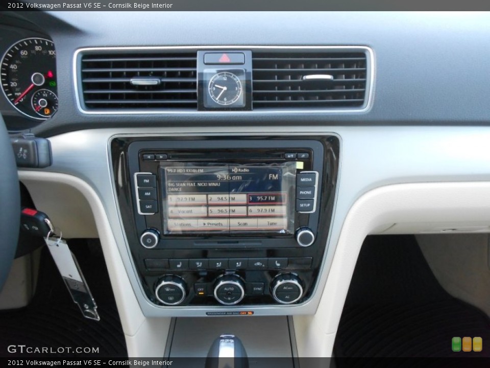 Cornsilk Beige Interior Controls for the 2012 Volkswagen Passat V6 SE #59137643