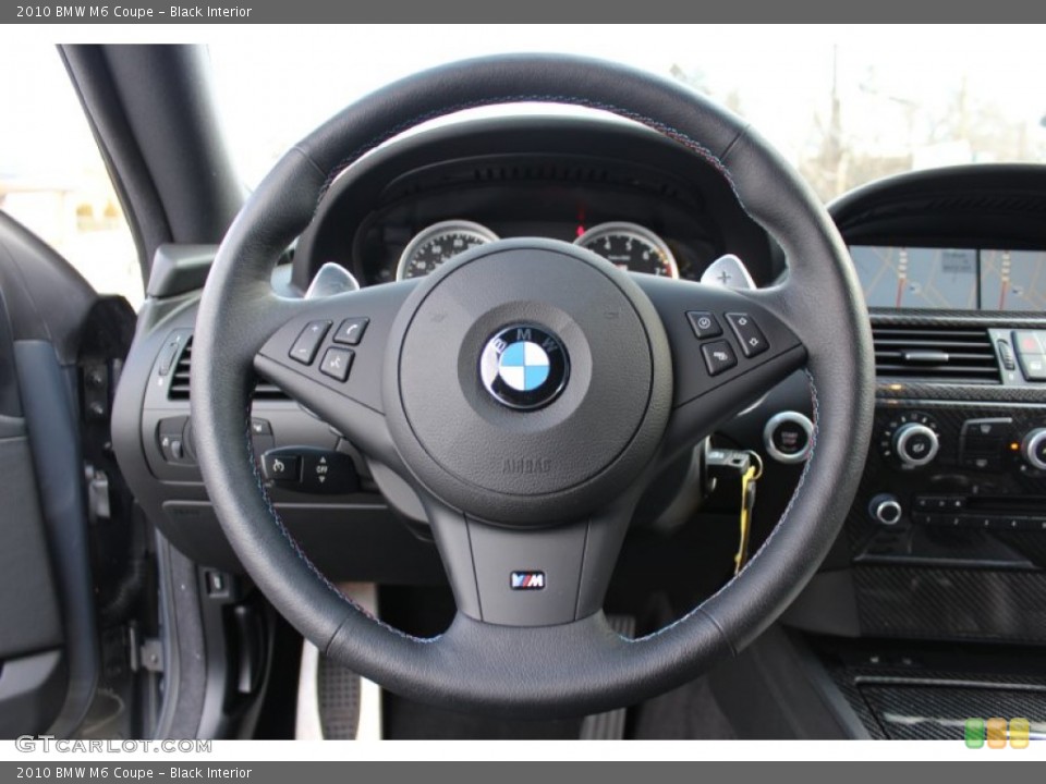 Black Interior Steering Wheel for the 2010 BMW M6 Coupe #59138186