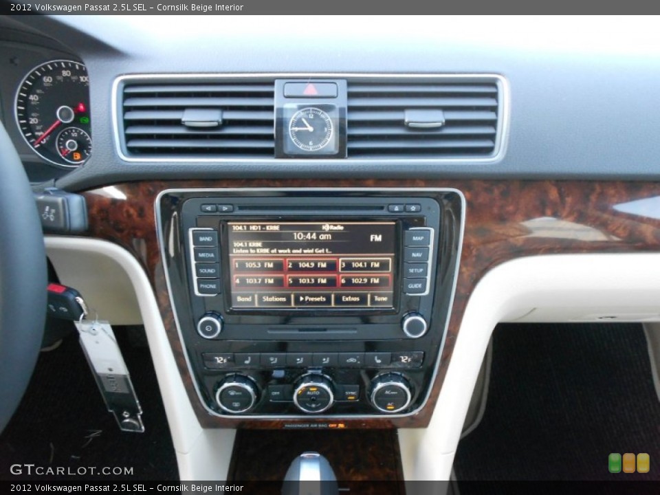Cornsilk Beige Interior Controls for the 2012 Volkswagen Passat 2.5L SEL #59138227