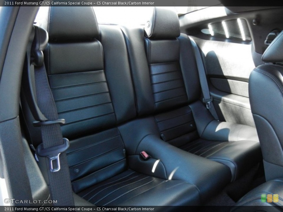 CS Charcoal Black/Carbon Interior Rear Seat for the 2011 Ford Mustang GT/CS California Special Coupe #59141549