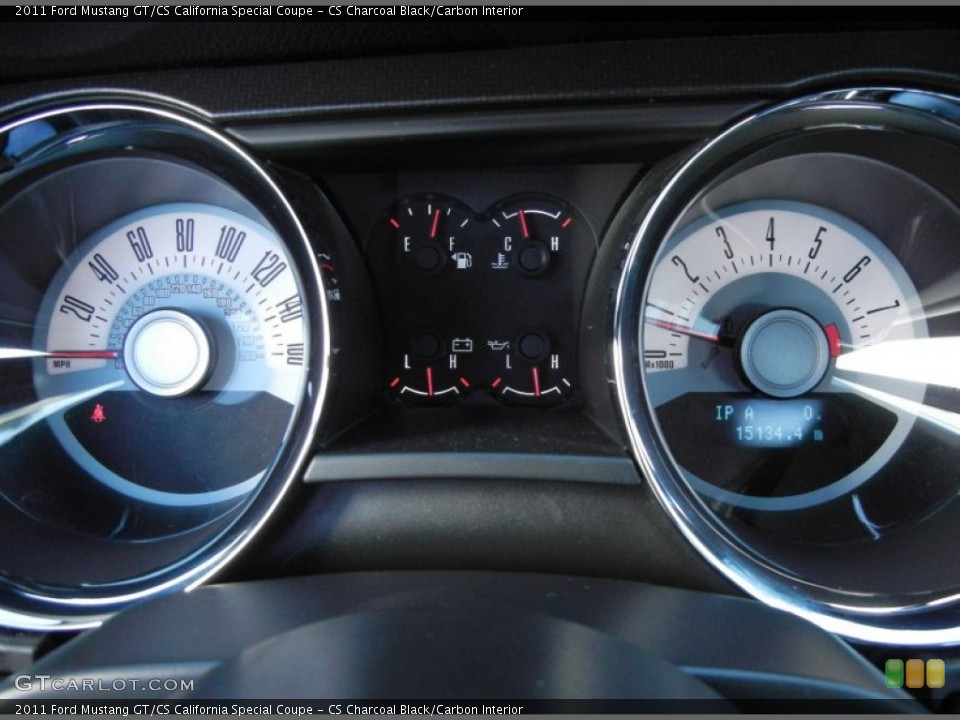 CS Charcoal Black/Carbon Interior Gauges for the 2011 Ford Mustang GT/CS California Special Coupe #59141576